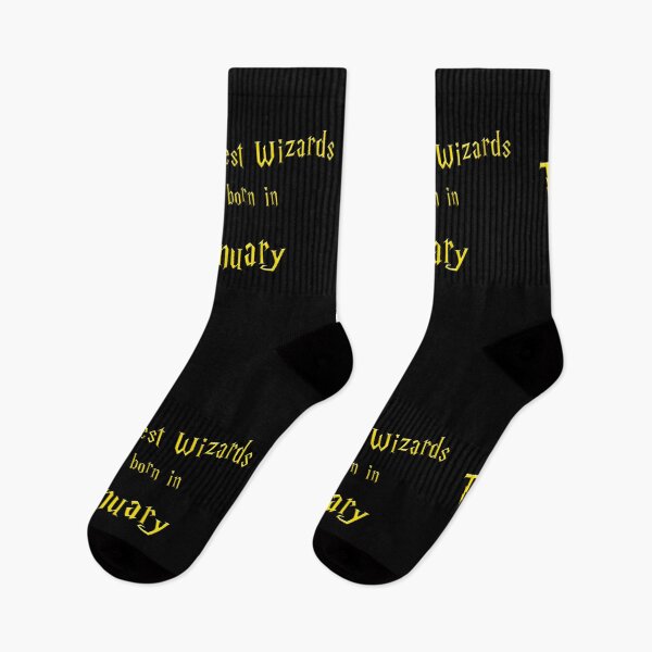 Item preview, The Greatest Wizards were born in January - golden text designed and sold by NiceSign.