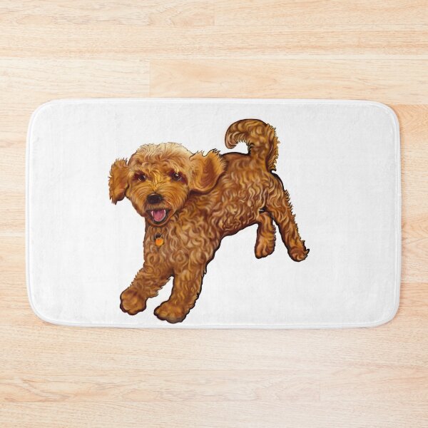 Item preview, Cavapoo playing - Cavapoo puppy dog prancing about  - cavalier king charles spaniel poodle, puppy love designed and sold by Artonmytee.