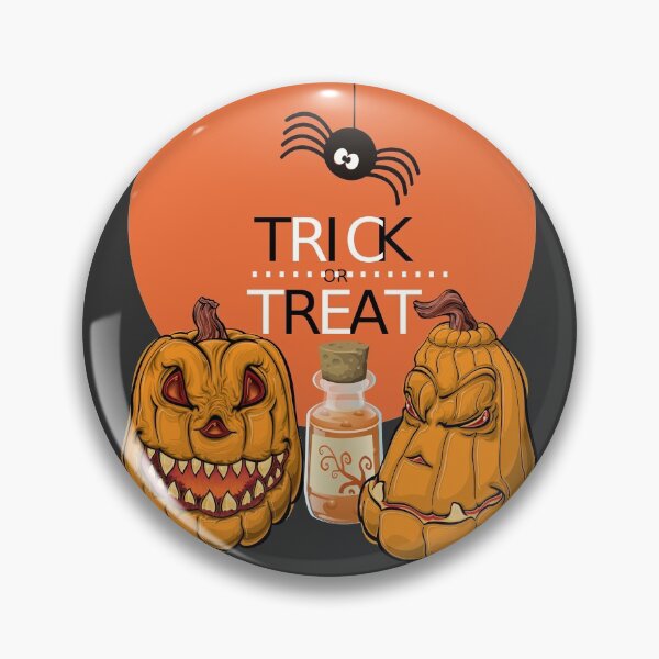 Item preview, Trick or Treat Scary Halloween Pumpkins designed and sold by TigsArts.