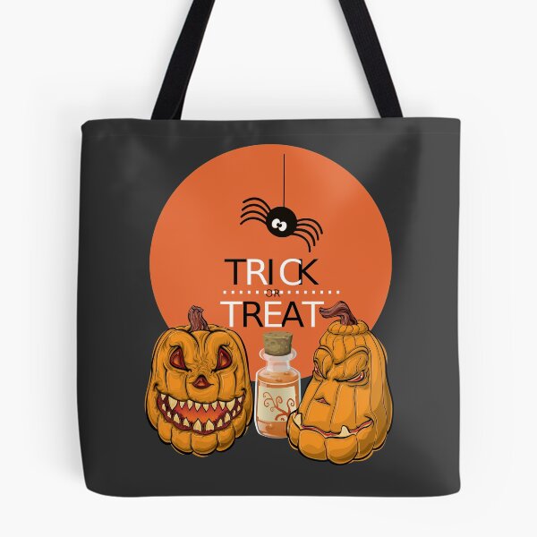 Item preview, Trick or Treat Scary Halloween Pumpkins designed and sold by TigsArts.