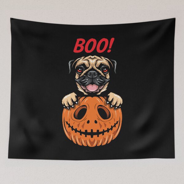 Item preview, Halloween Pumpkin Pug designed and sold by IPRINT Clothing.