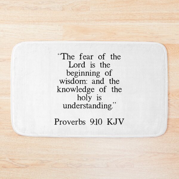 Item preview, Proverbs 9:10 KJV designed and sold by IBMClothing.