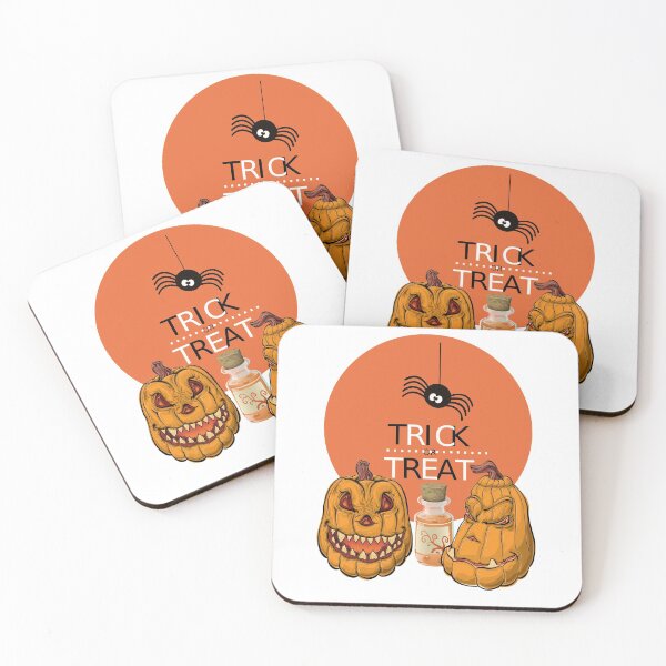 Item preview, Trick or Treat Scary Halloween Pumpkins designed and sold by TigsArts.