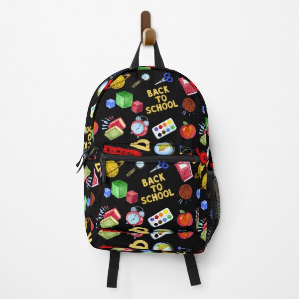 Item preview, Watercolor Back to School Elements Theme Pattern designed and sold by HHeartsDesigns.