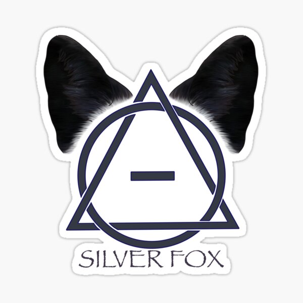 Silver Fox Therian Theta Delta Sticker for Sale by DraconicsDesign