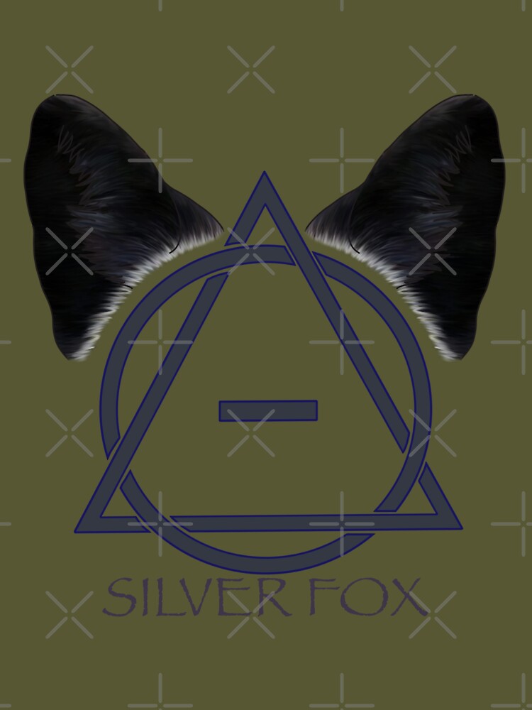 Silver Fox Therian Theta Delta Sticker for Sale by DraconicsDesign