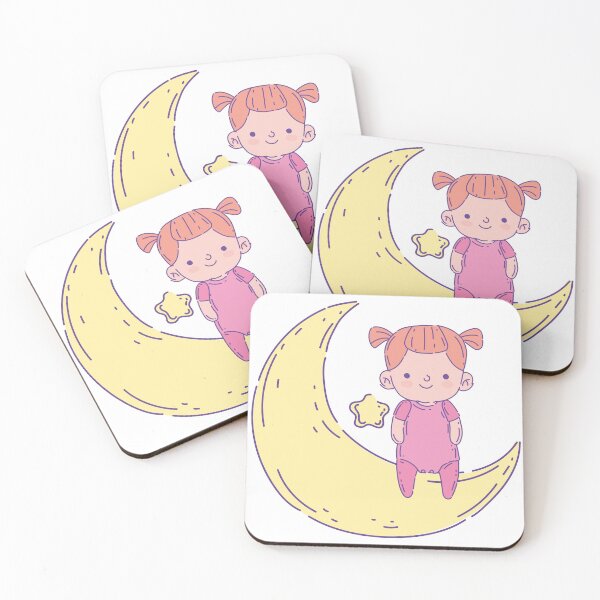 Item preview, Baby Girl Sitting On The Moon designed and sold by Indra Agrawal.