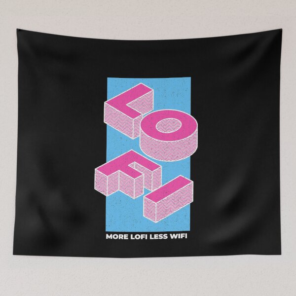 Item preview, Lo-Fi Hip Hop More Wifi Less Pink designed and sold by jacks-tees.