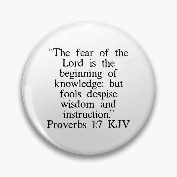Item preview, Proverbs 1:7 KJV designed and sold by IBMClothing.