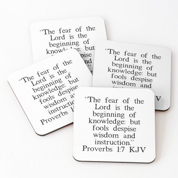 Item preview, Proverbs 1:7 KJV designed and sold by IBMClothing.