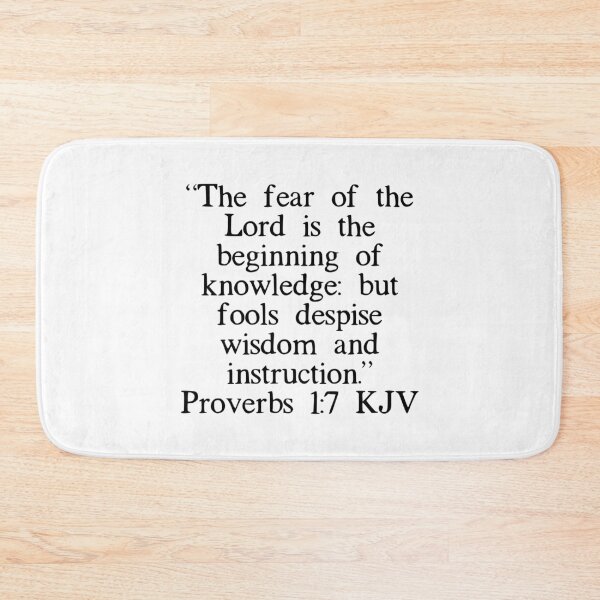 Item preview, Proverbs 1:7 KJV designed and sold by IBMClothing.