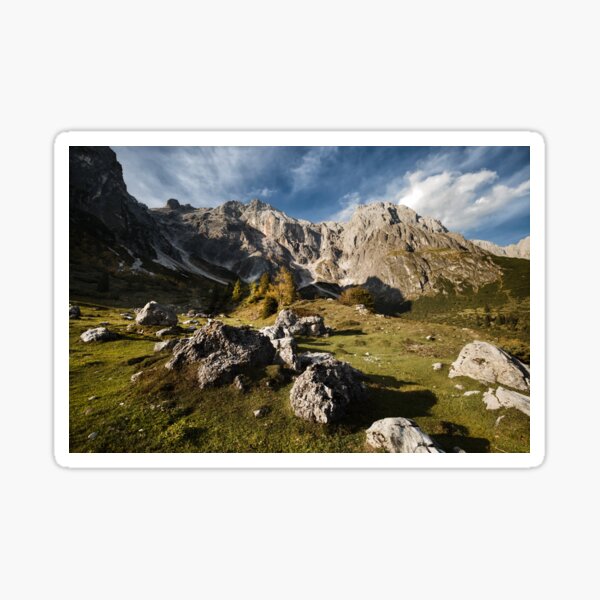 Mountain photo - autumn on the Hochkönig in Austria with beautiful light Sticker