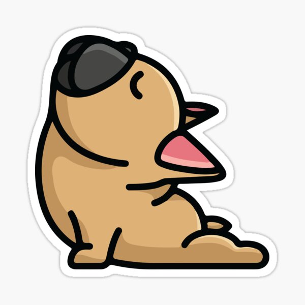 Yoga Bulldog V.02 Sticker