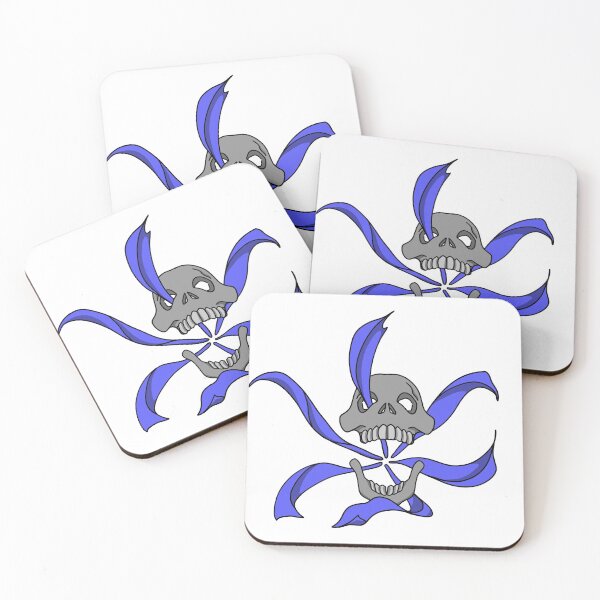 Item preview, Skull with blue bands designed and sold by Nojz.