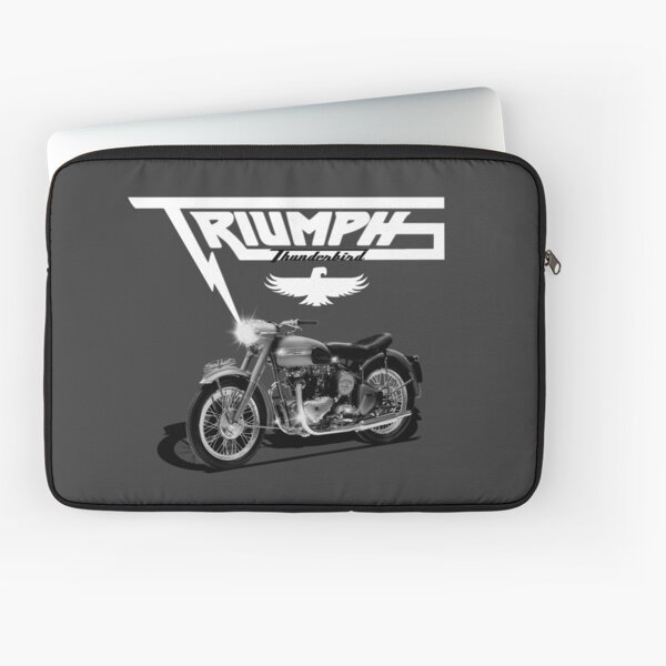 The Gorgeous Triumph Thunderbird Motorcycle by MotorManiac Laptop Sleeve
