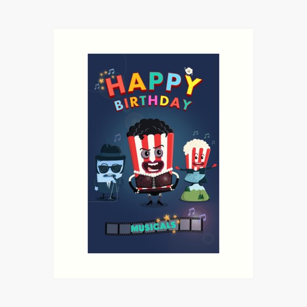 Impression Artistique Carte De Film De Science Fiction De Joyeux Anniversaire Par Shufti Redbubble