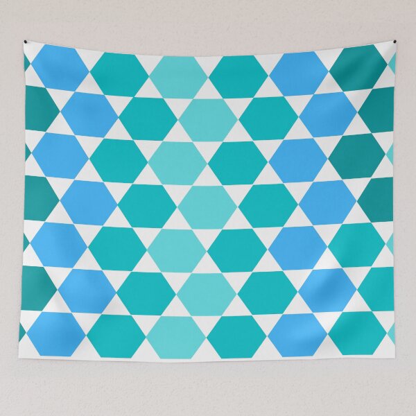 Item preview, Blue hexagon Pattern designed and sold by Kritika 99.