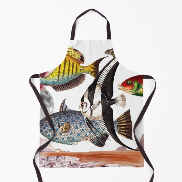 Item preview, Fish World White #collage designed and sold by Snexus.