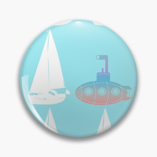 Item preview, Be different - colorful submarine among sailboats designed and sold by Aura-E.