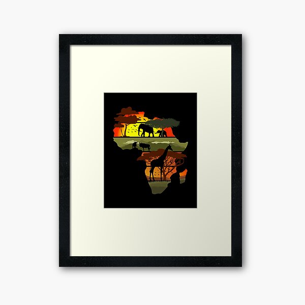 Afrique Impression encadrée