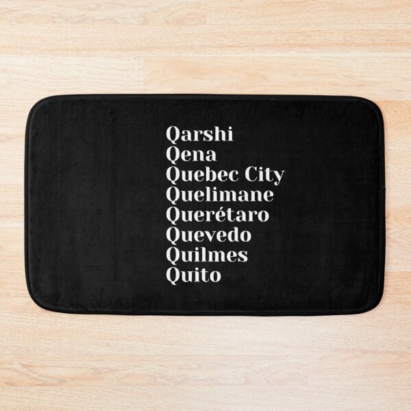 Item preview, Cities starting with the letter, Q designed and sold by Art With Impact – Statement Art & Apparel for Deep Thinkers.