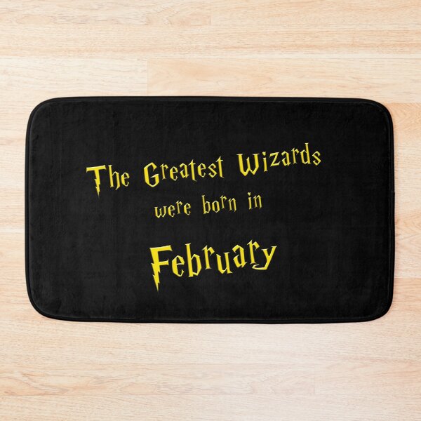 Item preview, The Greatest Wizards were born in February - golden text designed and sold by NiceSign.