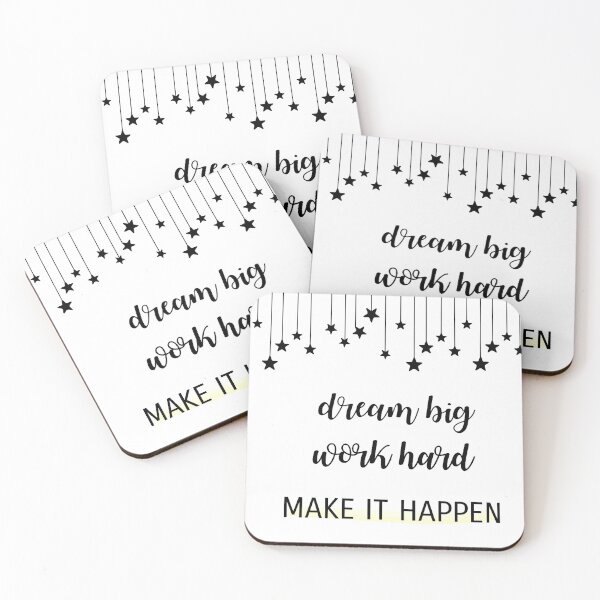 Item preview, Dream Big Work Hard Make It Happen designed and sold by Susie Gallery.