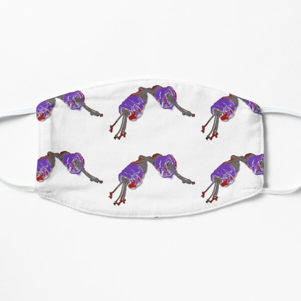 PURPLE BELLES - ribbon shaped flowers - Flat Mask