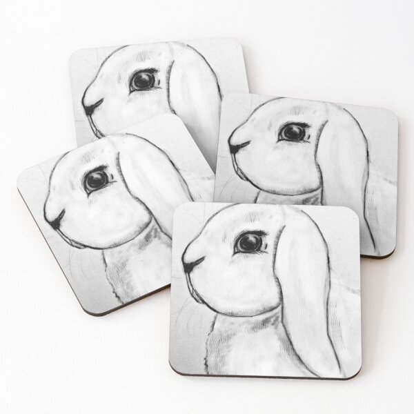 Item preview, White Lop Bunny Rabbit  designed and sold by YollieBeeArt.