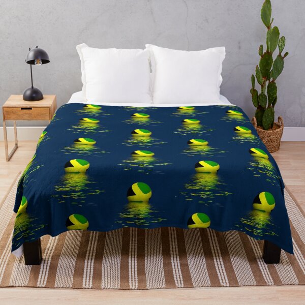Jamaica rising/setting Throw Blanket