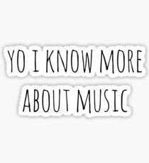 Ich weiß mehr über Musik Sticker