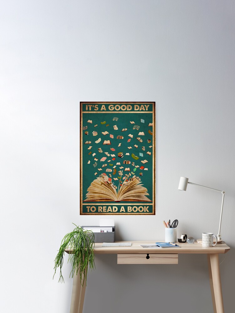 LOLUIS It's A Good Day To Read A Book Poster, Reading Books Poster, Vintage  Mental Health Awareness Posters, Therapy Counseling Wall Art Home Office  Decor DS4 (Unframed 24x36) 