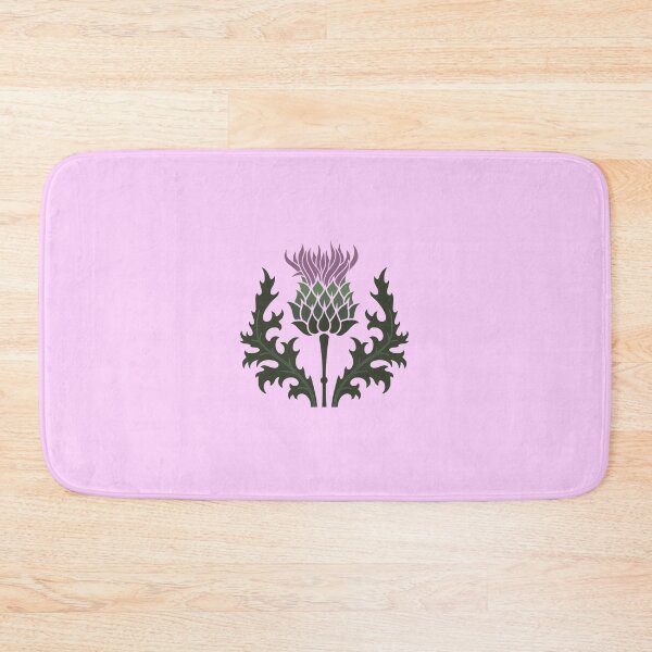 Item preview, Scottish Thistle Flower of Scotland on Pale Pink designed and sold by podartist.