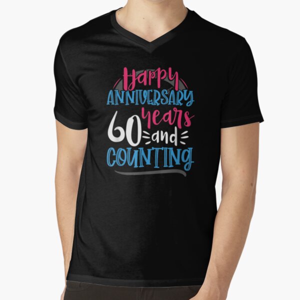 Happy Anniversary 60 Years and Counting 60th Anniversary by Kanig Designs