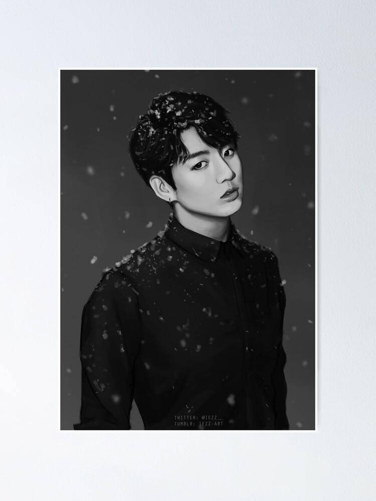 "Paper Hearts Jungkook" Poster by iezz Redbubble