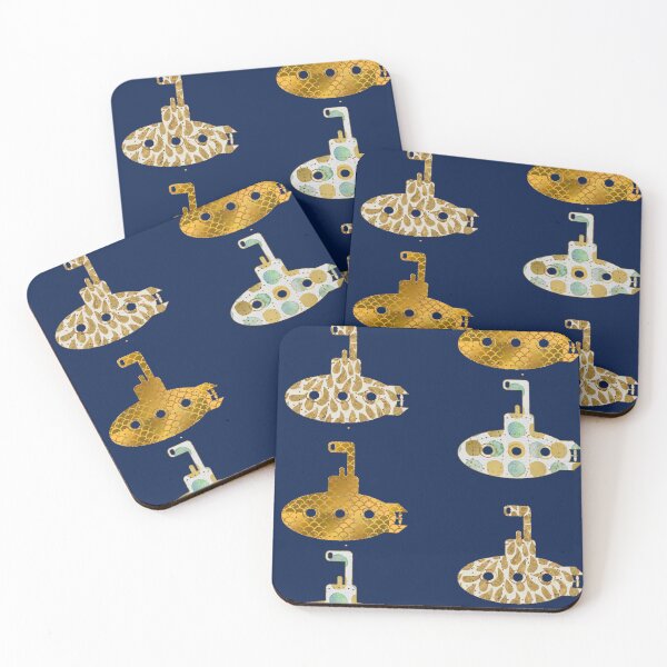 Item preview, Submarine pattern on blue designed and sold by Aura-E.