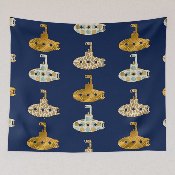 Item preview, Submarine pattern on blue designed and sold by Aura-E.