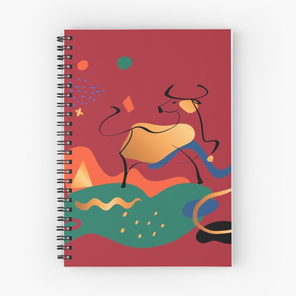 Item preview, New year print with bull 2021. New year present. Artwork new year 2021. Bull illlustration designed and sold by Zolotinka.