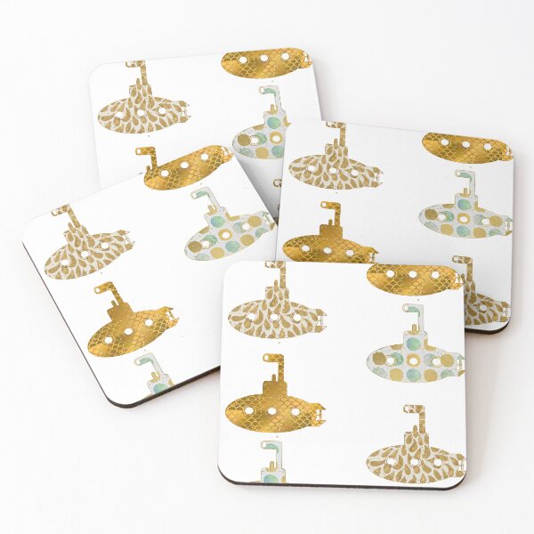 Item preview, Submarine pattern on white background designed and sold by Aura-E.
