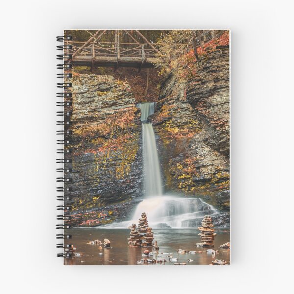 Item preview, Deer Leap Falls, Childs Park, Poconos, PA, in Autumn designed and sold by Rabbitti.