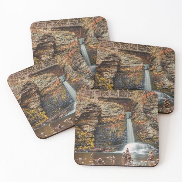 Item preview, Deer Leap Falls, Childs Park, Poconos, PA, in Autumn designed and sold by Rabbitti.