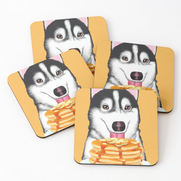 Item preview, Copy of Dmitri the Husky eats Pancakes designed and sold by DigandDig.