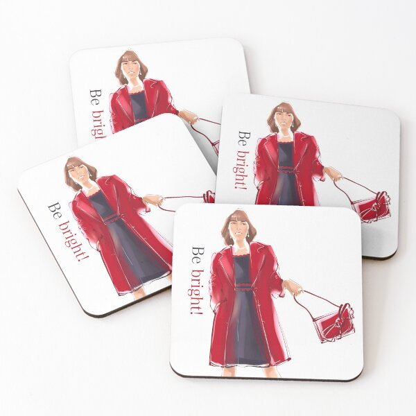 Item preview, Girl in the red coat  designed and sold by EnjoyingDrawing.