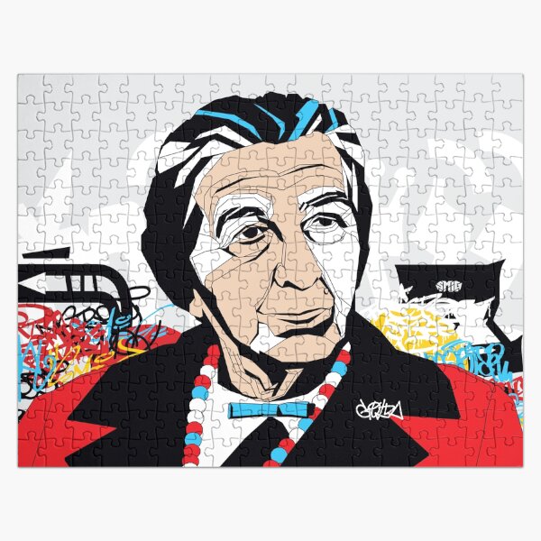 Golda Meir portrait - Pop Art Israeli leader Jigsaw Puzzle