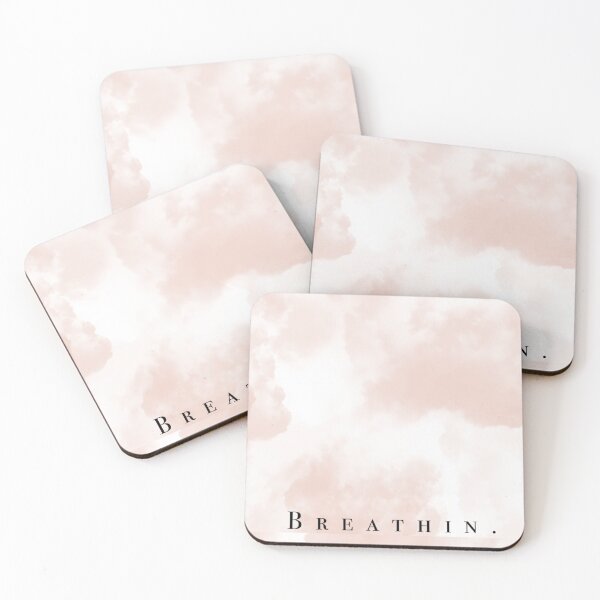 Item preview, Pink clouds with breathin text  designed and sold by Budoorsaeedoo.