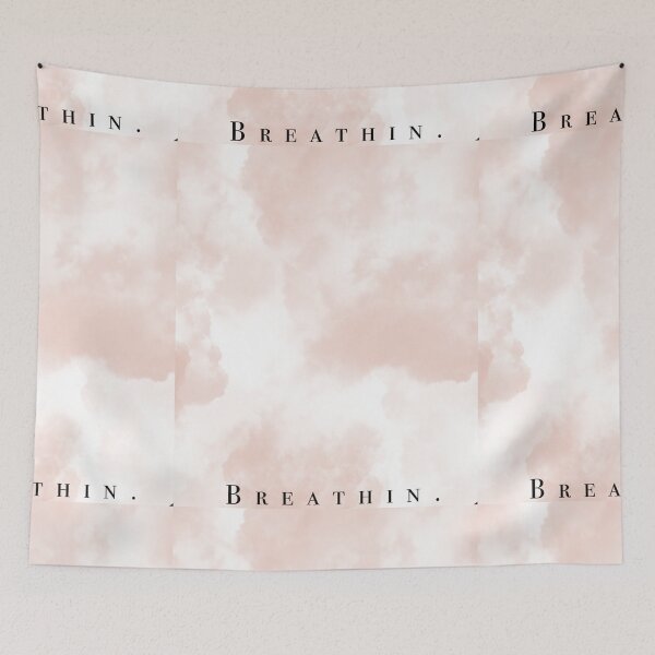 Item preview, Pink clouds with breathin text  designed and sold by Budoorsaeedoo.