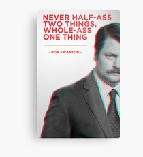 Ron Swanson Metallbild