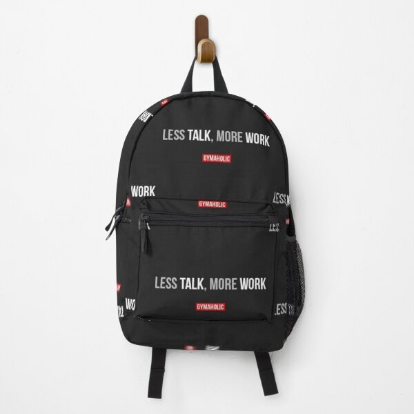 Item preview, Simple and motivational quote, black and white design, less talk, more work designed and sold by Lina369.