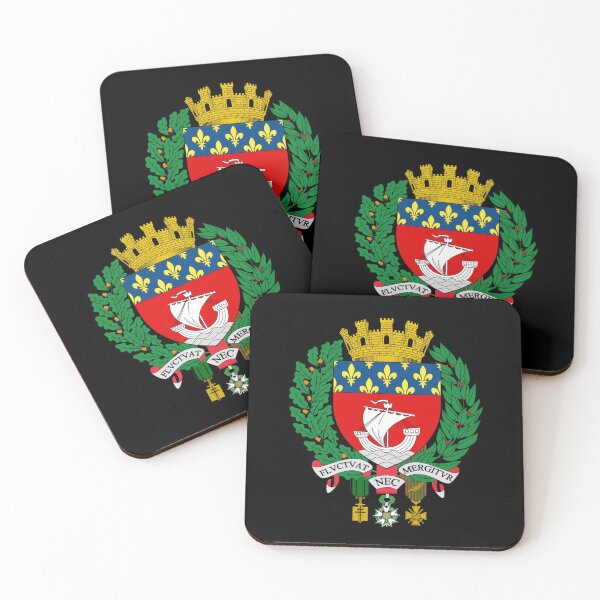 Item preview, Paris Coat Of Arms Parisian Flag Holiday Travel designed and sold by Creekman Designs.