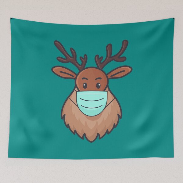 Item preview, Reindeer wearing a mask designed and sold by Statim.
